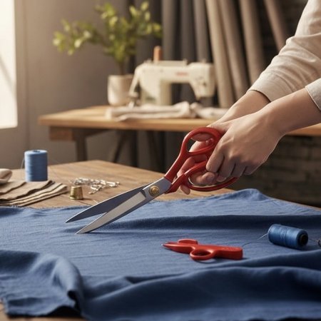 مقص قماش أصلي 10"PIN"مع مقص تنضيف